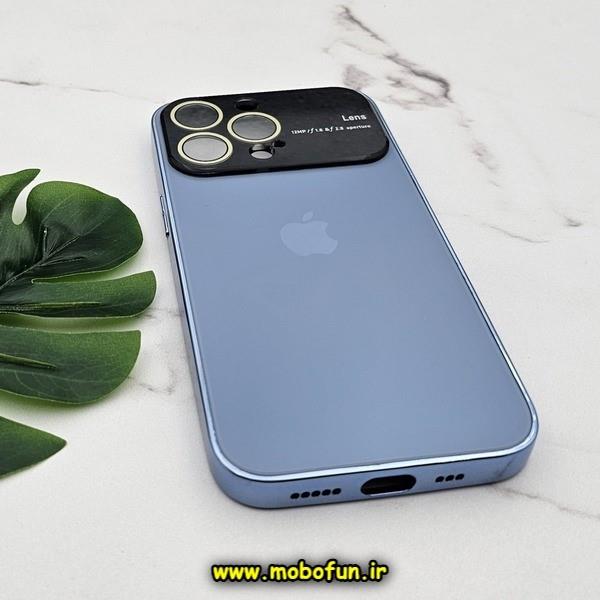 قاب گوشی iPhone 13 Pro آیفون مدل PVD اورجینال ضد خش پشت گلس شیشه ای Camera Lens محافظ لنز دار آبی سیرا کد 409